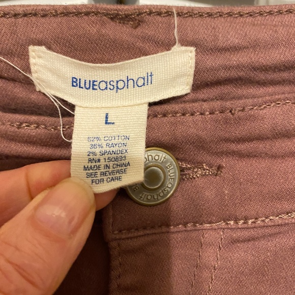 Womens' High Rise Skinny Rose Colored Jeans by Blue Asphalt Sz. L - Picture 4 of 16